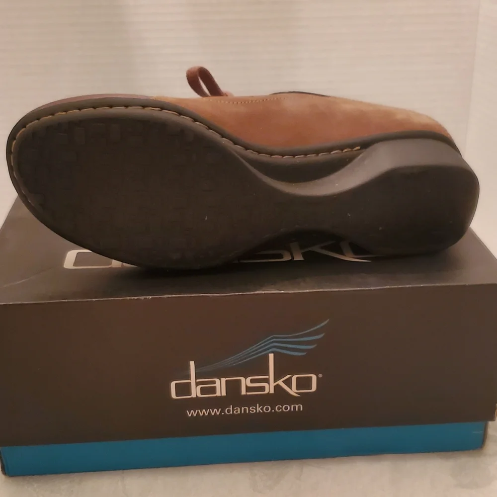 Dansko Loretta Women's Brown Leather Shoes Size 39 NEW - Picture 3 of 8
